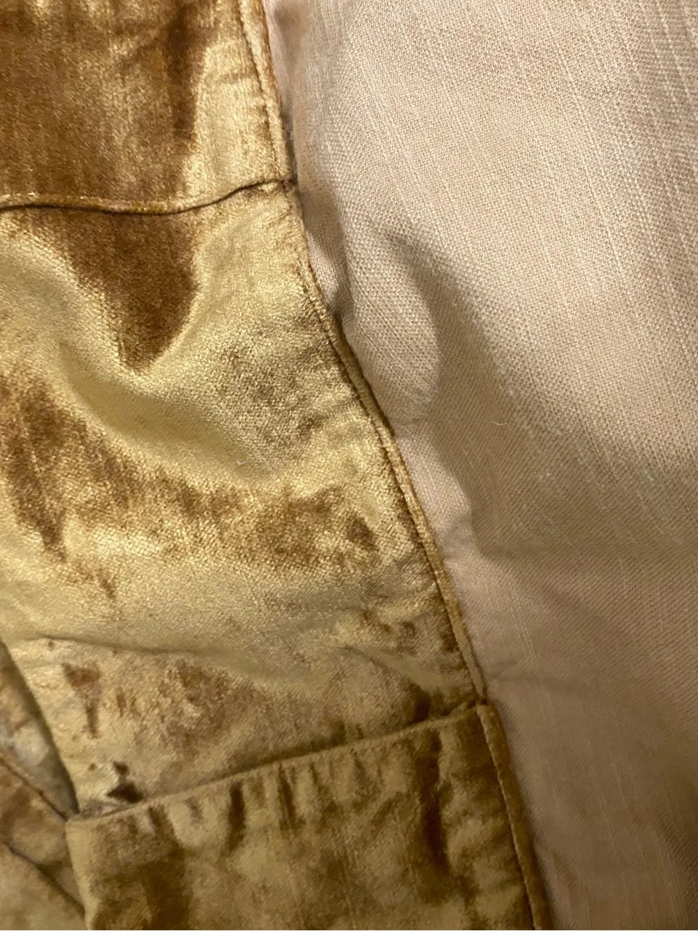 West Elm Blackout Golden Oak Velvet Luxurious Plush Rich Curtain Panels 48x84
